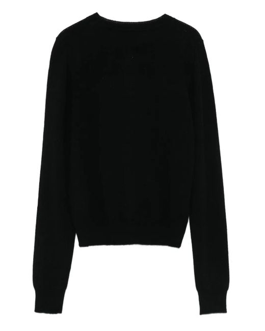 Herskind Black Button-Front Cashmere Cardigan
