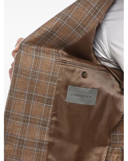 Corneliani Natural Academy Check-Pattern Blazer for men
