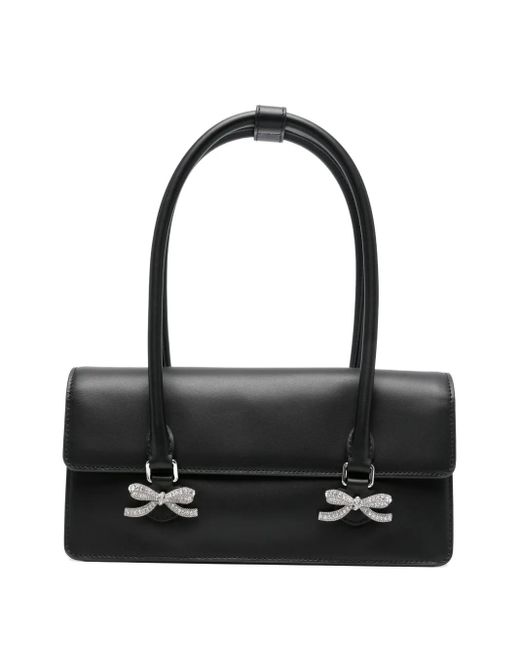 Self-Portrait Black Handtasche mit Kristallschleife