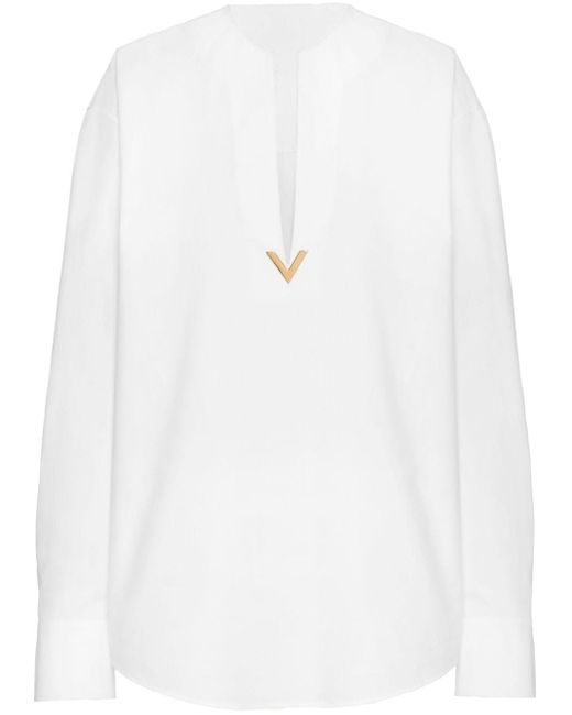 Top V Gold di Valentino Garavani in White