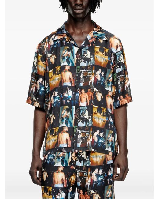 Camiseta con estampado gráfico de x Tom of Finland Foundation DIESEL de color Blue