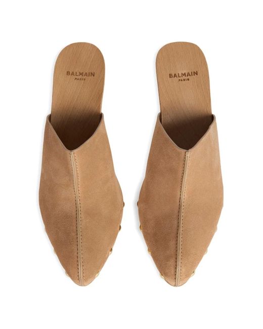 Balmain Multicolor Wedge Clogs