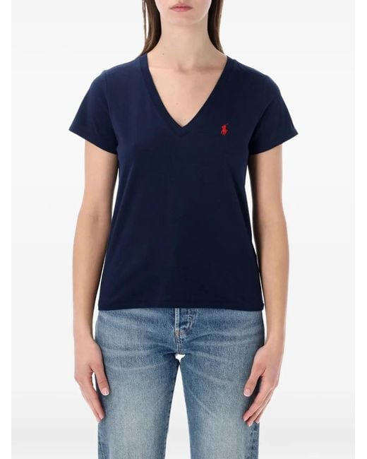 Polo Ralph Lauren Blue V-Neck T-Shirt