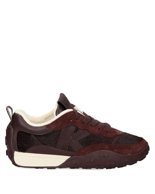 Kate Spade Brown Fur-Textured Sneakers