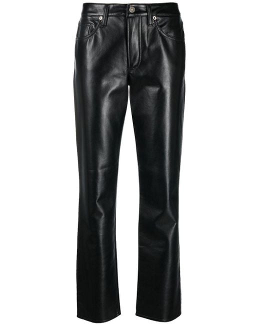 agolde leather pant