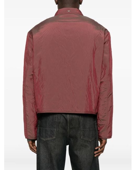 Our Legacy Red Zip-Fastening Pocket Jacket for men