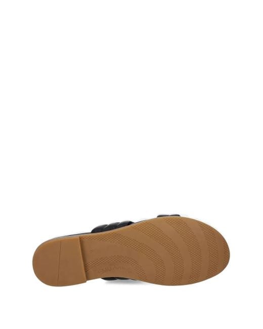 Claquettes Bondi À Design Matelassé EMU en coloris Black