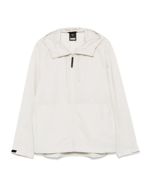 Rains White Mito Jacket for men