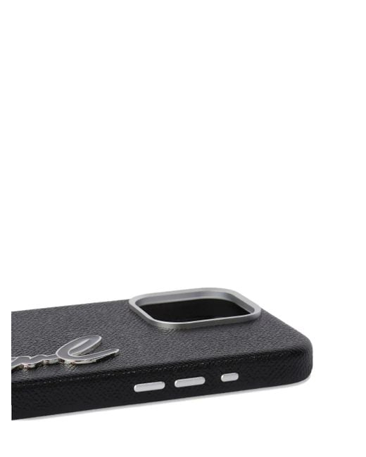 Karl Lagerfeld ロゴ Iphone 16 Pro Max ケース Black