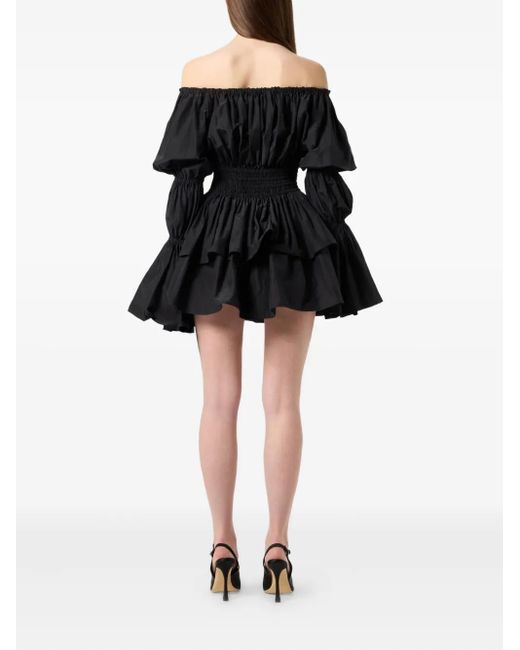Abito Corto Con Spalle Scoperte di Blumarine in Black