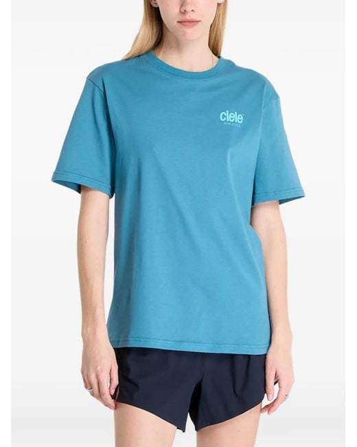 Ciele Athletics Blue Ortshirt Logo-Print T-Shirt