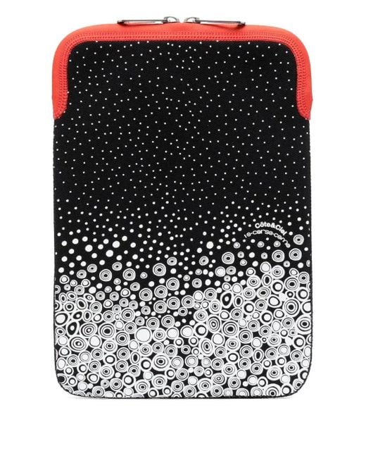 Côte&Ciel Graphic-print Ipad Case Black