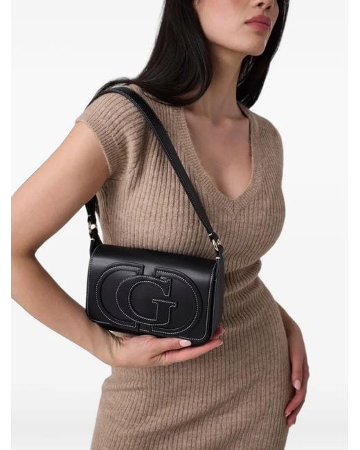 Guess Black Ruby Logo-Patch Mini Bag
