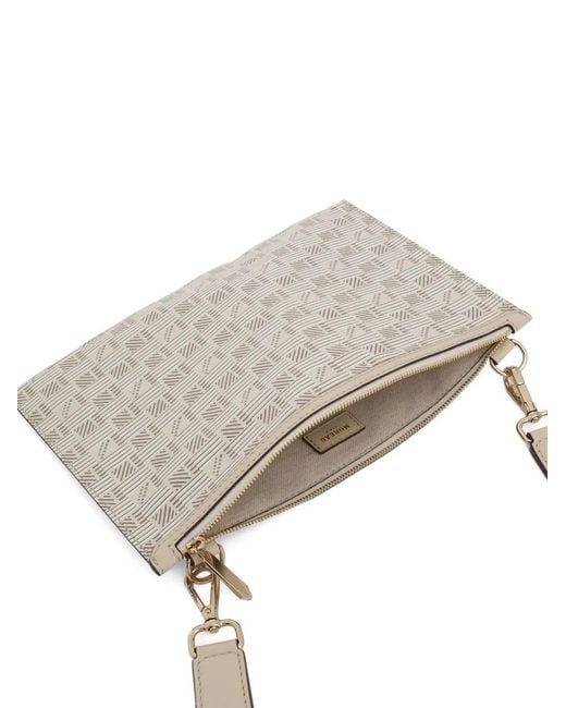 Moreau Gray Saint Multiple Monogram-Pattern Clutch Bag