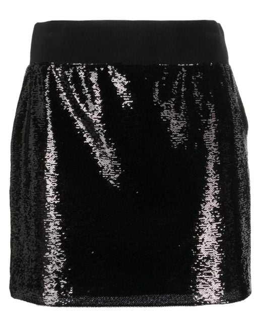 Tom Ford Black Sequin-Embellished Mini Skirt