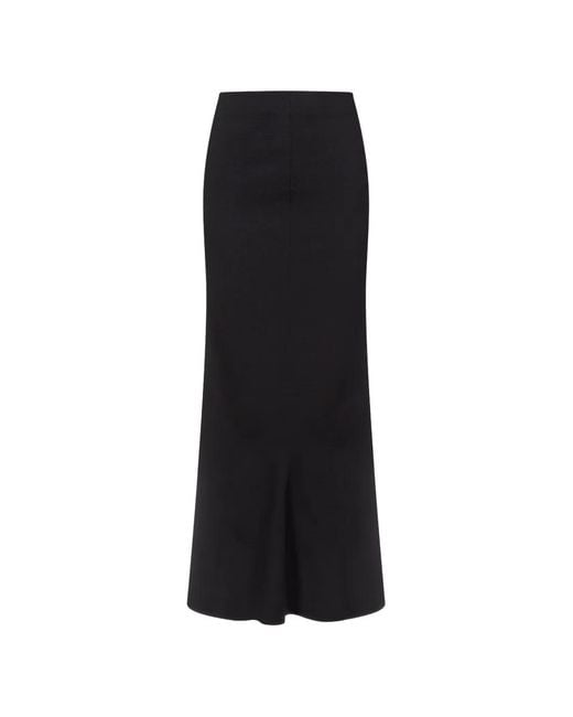 FFORME Black Flora Maxi Skirt