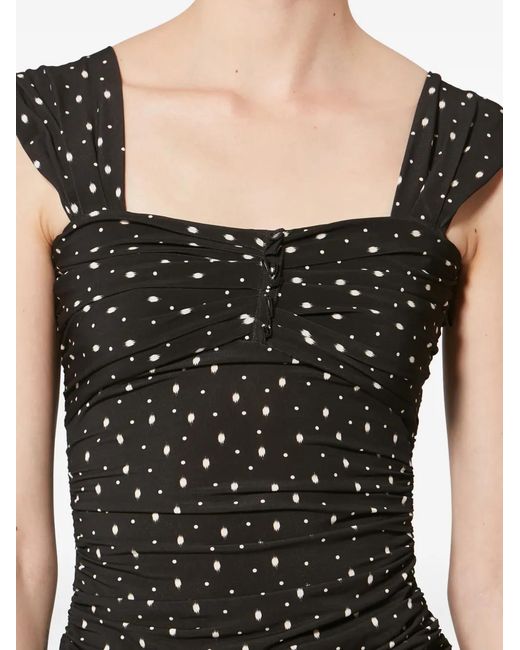 Isabel Marant Black Gemina Asymmetrical Top
