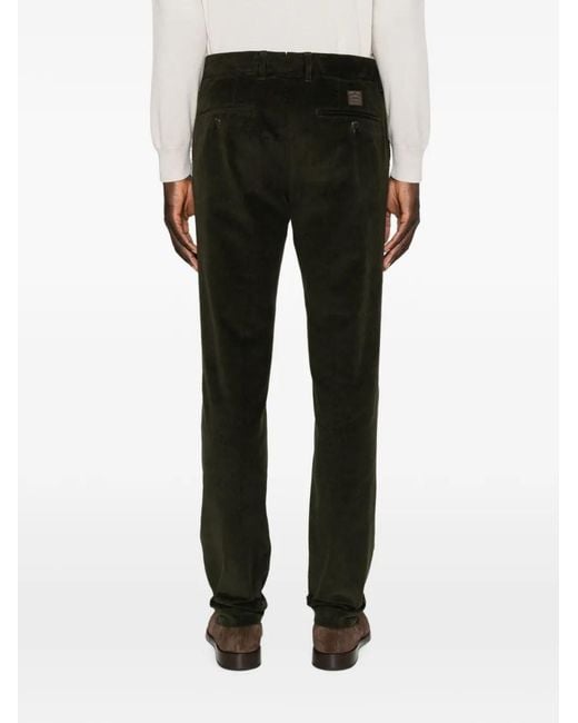 Incotex Black Corduroy Trousers for men