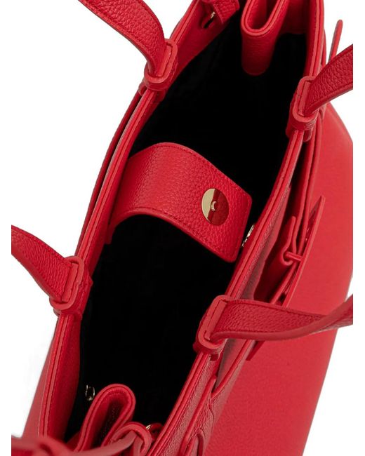 ARMANI EXCHANGE Red Belt-Detail Tote Bag
