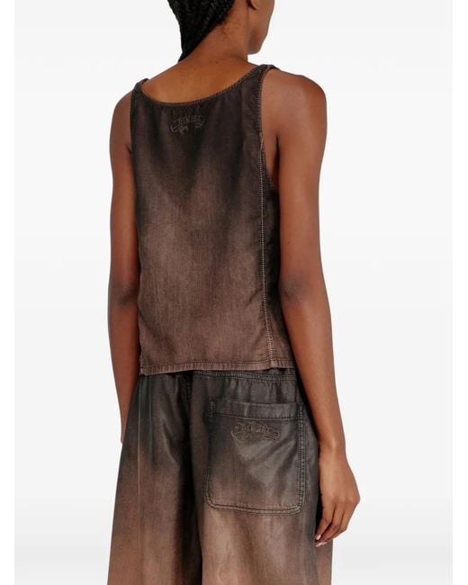 DIESEL Brown Tank Top
