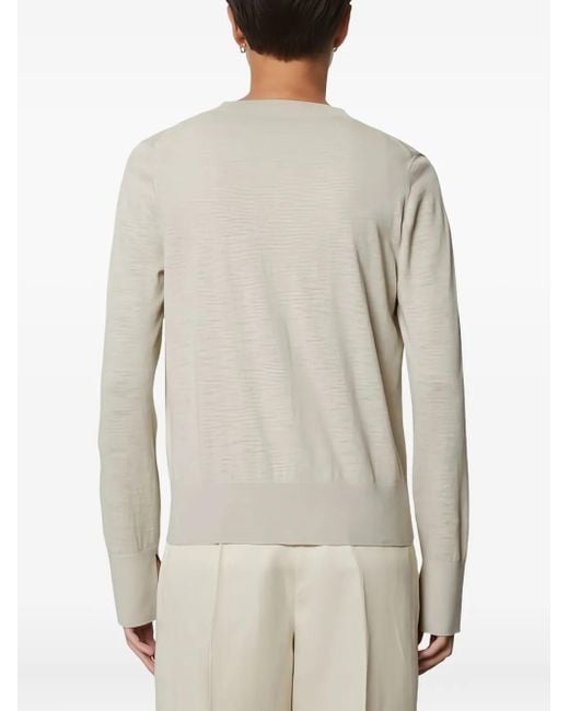 Marc O' Polo White Button-Up Knitted Cardigan