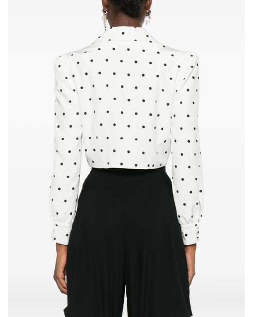Giacca A Pois di Alessandra Rich in White