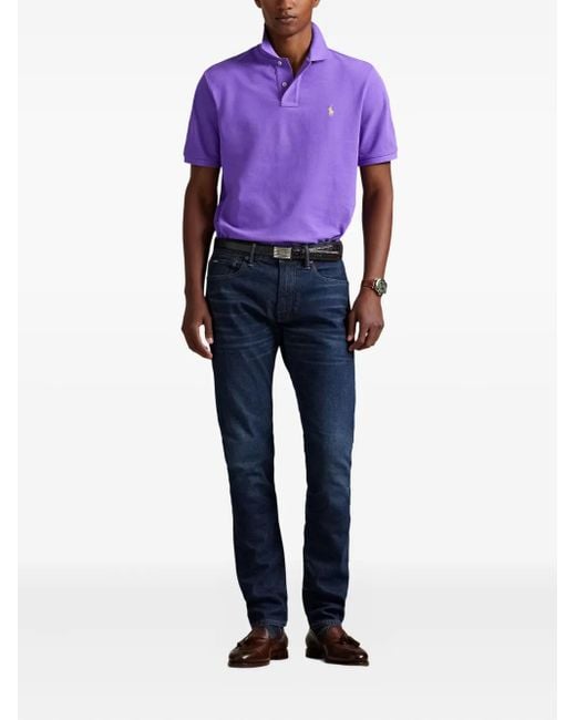 Polo Ralph Lauren Purple Short-Sleeve Polo Shirt for men