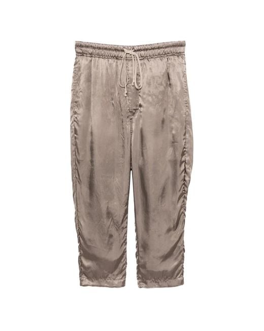 パンツ Rick Owens DRAWSTRING ASTAIRE Rick Owens Drawstring Astaire Dust Wool Pants in Natural | Lyst