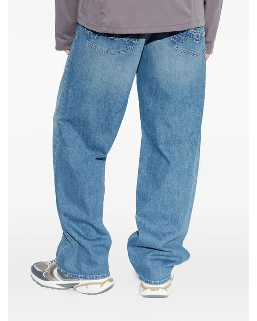 DIESEL Blue 2001 D-Macro Relaxed Jeans for men