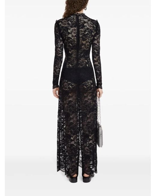 Rabanne Black Lace Maxi Dress