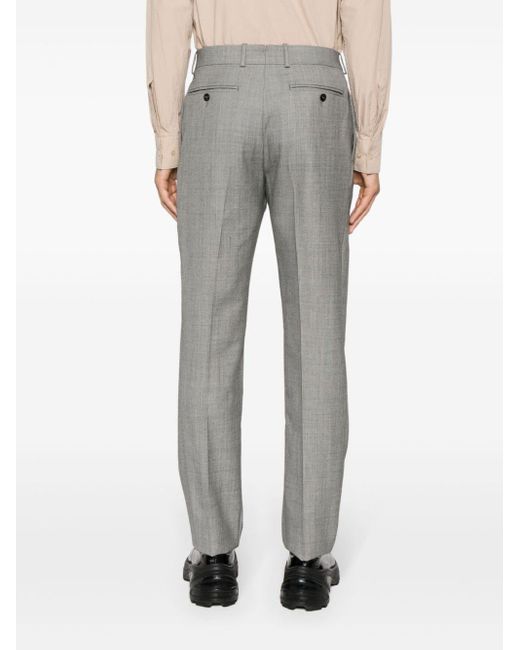 Alexander McQueen Gray Wool Tailored Trousers for men