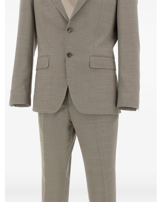 Boss Gray Micro-Pattern Suit for men