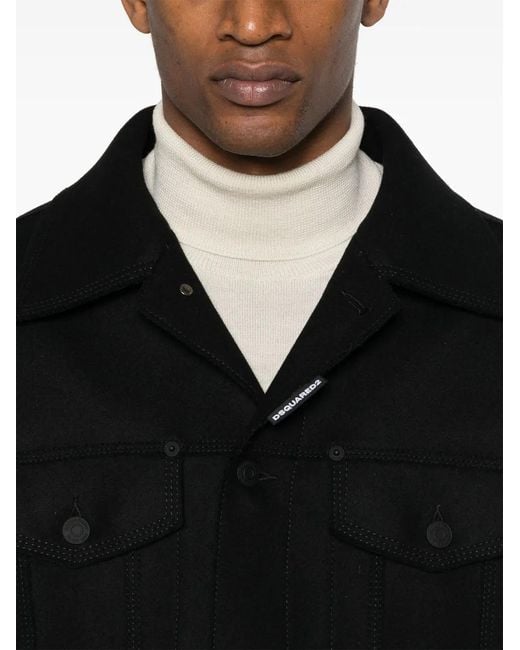 DSquared² Black Coats for men