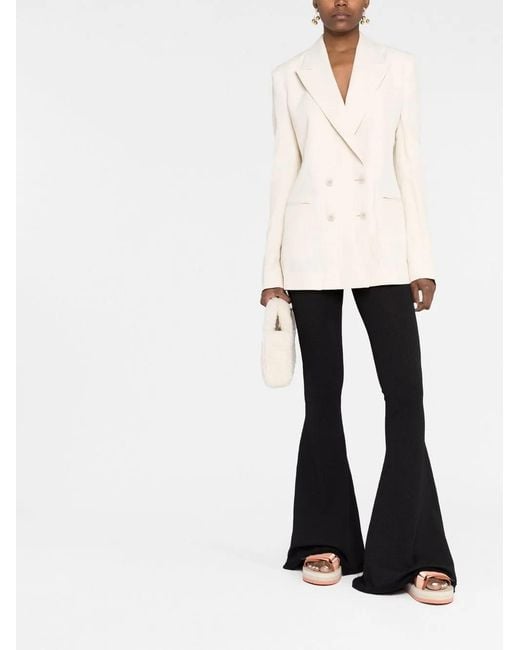 Stella McCartney Natural Double-Breasted Blazer