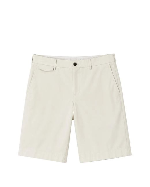 PT Torino White Belt-Loop Shorts for men