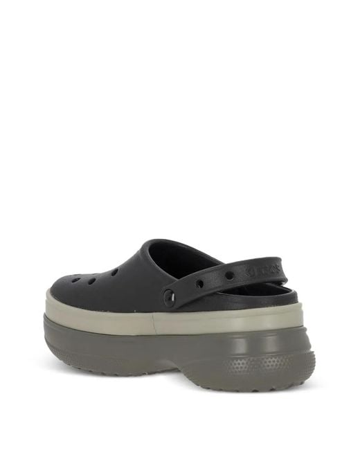 CROCSTM Gray Slingback Platform Slip-On