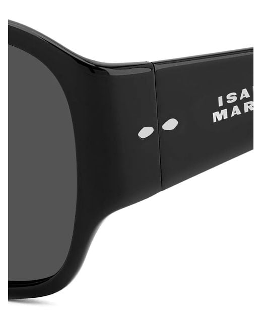 Isabel Marant Black Sonnenbrille mit eckigem Gestell