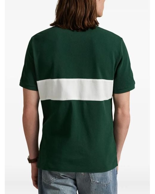 メンズ Polo Ralph Lauren Big Pony 20th Anniversary Stripe Polo Shirt Green