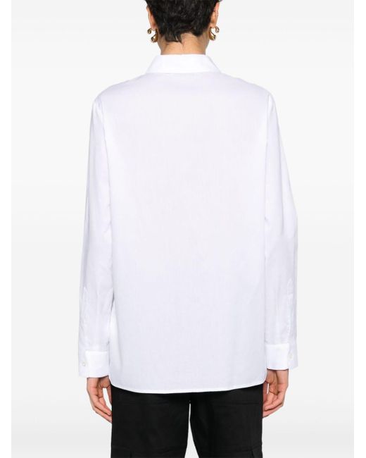 Manuel Ritz White Button-up Cotton Shirt
