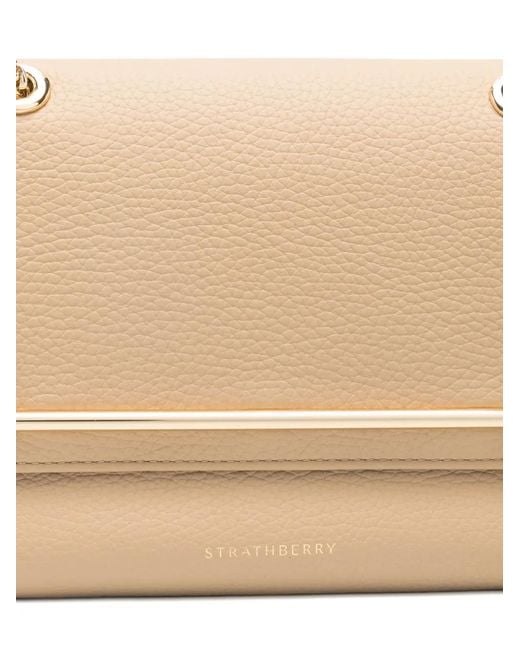 Strathberry Natural Chain-Strap Shoulder Bag