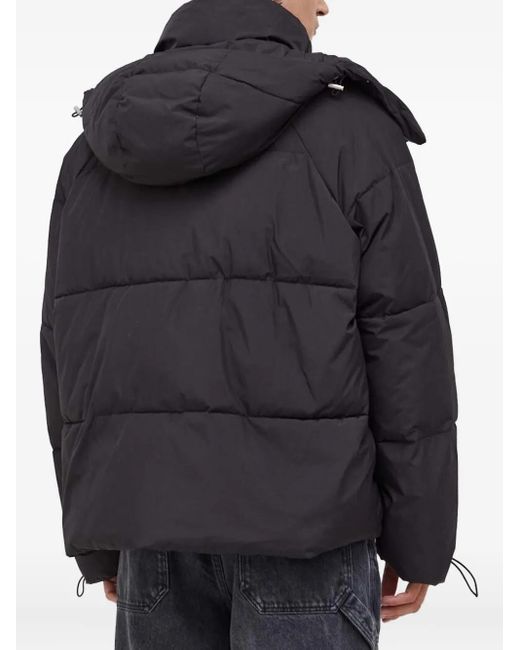 Won Hundred Black Axl Hooded Puffer Jacket for men