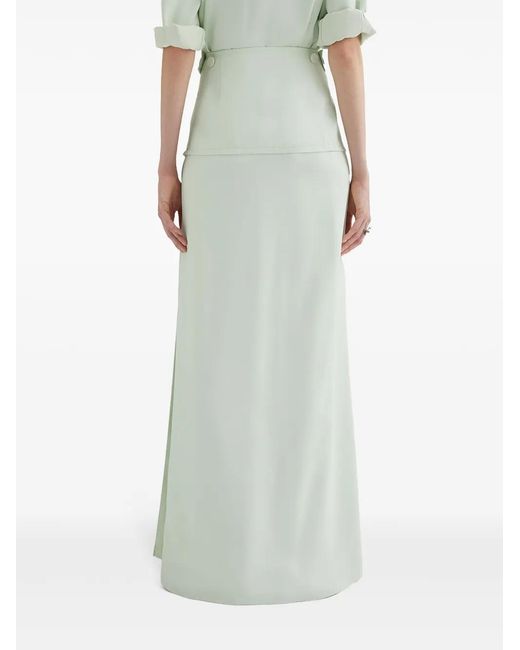 Jil Sander Green Straight Skirt
