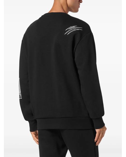 Philipp Plein Sweater Met Barcode in het Black voor heren