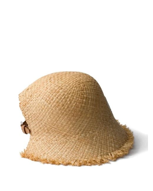 Prada Natural Raffia Hat