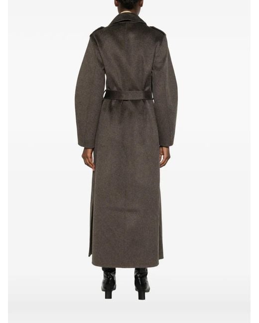 The Dynamis Studio Brown Double-Breasted Belted Coat