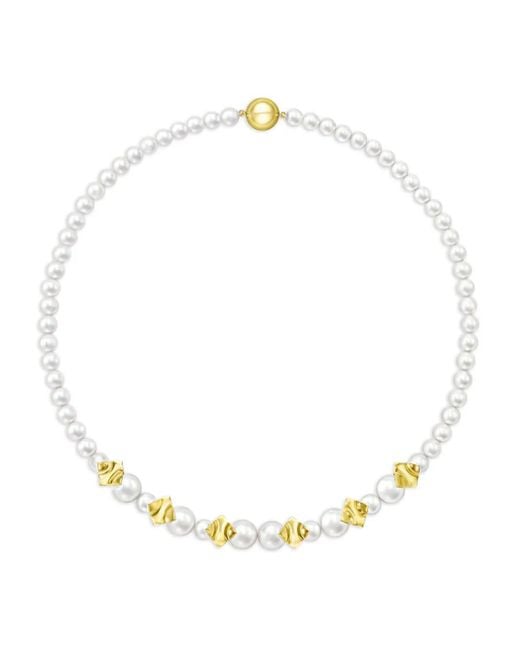 Collana M/G Square Leaf di Tasaki in White