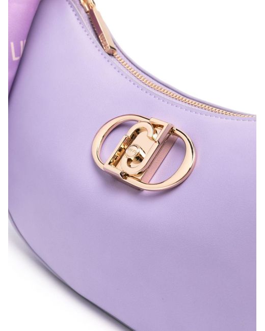 Bolso de hombro con detalle de pañuelo Liu Jo de color Purple