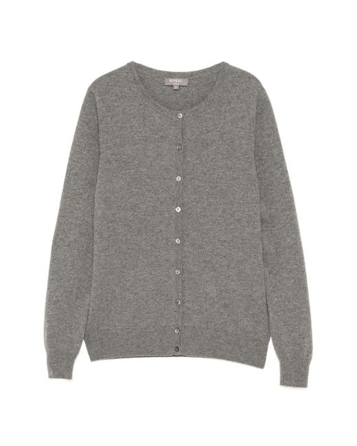 N.Peal Cashmere Gray Olivia Cardigan