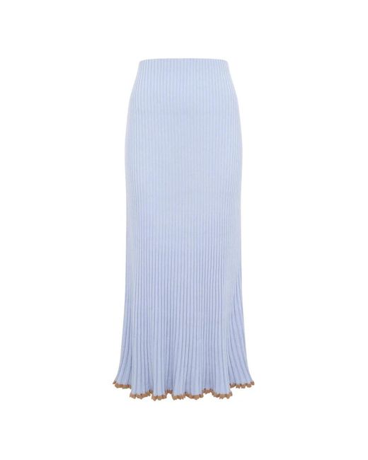 Gabriela Hearst White Kavya Midi Skirt