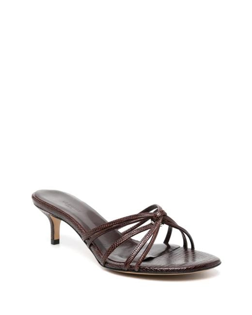 Le Monde Beryl Brown Sofia Heeled Sandals